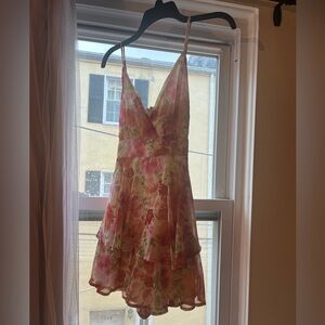 Flowy Floral Boutique V Neck Romper Dress NWT